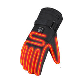 Heated rechargeable ski gloves