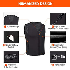 Electric heated stylish sleaveles vest jacket outdoor hunting hiking biking skiing cold weather